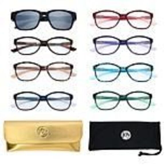 +2.50 Reader Glasses Sunglasses Bifocal Transitional Blue Light Joy CleanBoss - Picture 1 of 4